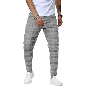 TUREFACE Men's Slim Fit Dress Pants Stretch Golf Pants Casual Travel Slacks Menswear Trouser Plain Beige Operator Beige Operator Slimfit Pocket Slimfit Pockets