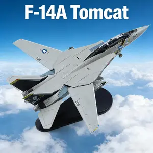 1/100 Scale F-14A Tomcat Fighter Jet Diecast Military Aircraft Model Toy, Perfect For Aviation Enthusiasts, Christmas Gifts, Birthday Presents, And Collectors.