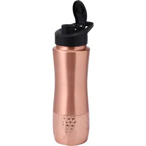 Copper Water Bottle with Sipper 30.4 Oz (900 mL) - 100% Pure Copper Bottle for Drinking Water, Ayurvedic Copper Water Bottle for Daily Health & Immunity