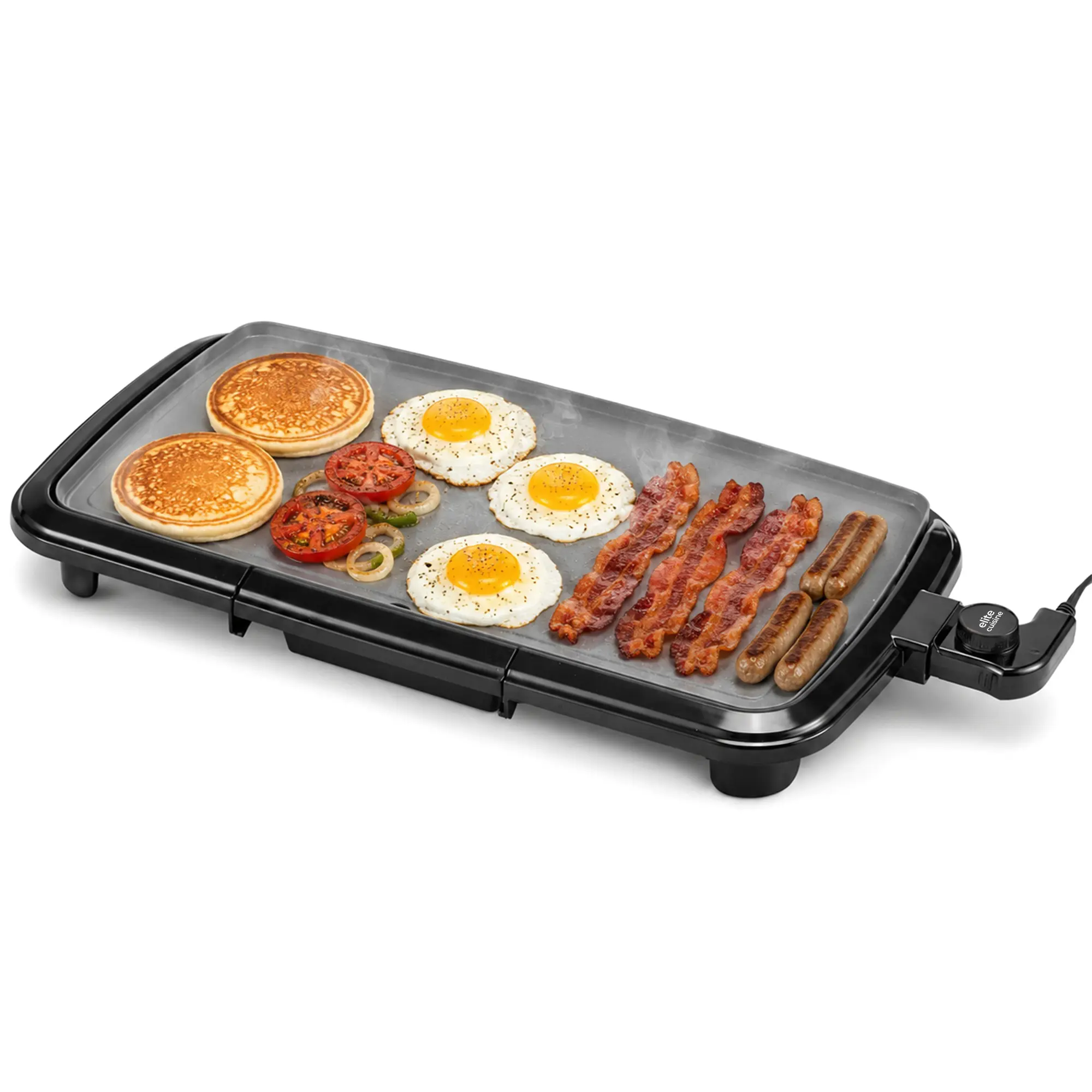 Elite Cuisine EGRL0052 10" X 20" Ceralast Ceramic Non-Stick Electric Griddle
