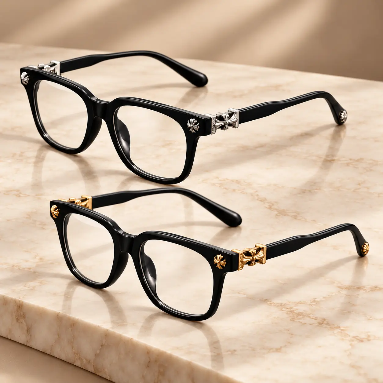 Plastic Square Frame Eyeglasses, Casual Retro Style, Suitable for Daily Wear, College, Commuting, Home Use, Stylish Square Frames, Trendy Casual Frames, Trending Glasses, Square Frame Eyewear, Fashionable Frames Glasses, Fashion Glasses