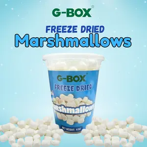 G-BOX Freeze Dried Marshmallows Mini 4 OZ in Air Tight Container
