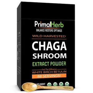 Chaga Mushroom Extract with White Birch Betulin - Supports Immune Health, Reduces Inflammation, Promotes Antioxidant Defense - Supplement, Edible Healthcare Fitness Dietary Tea Powder
