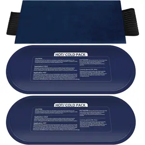 Reusable Hot and Cold Ice Packs for Injuries, 3-Piece Set, Relief for Joint Pain, Muscle Soreness, Body Inflammation, Gel Wraps