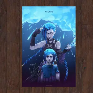 Arcane (2021) TV Series Poster Wall Art | High Quality Paper Poster | Arcane Classic Poster Print Artistic Decor