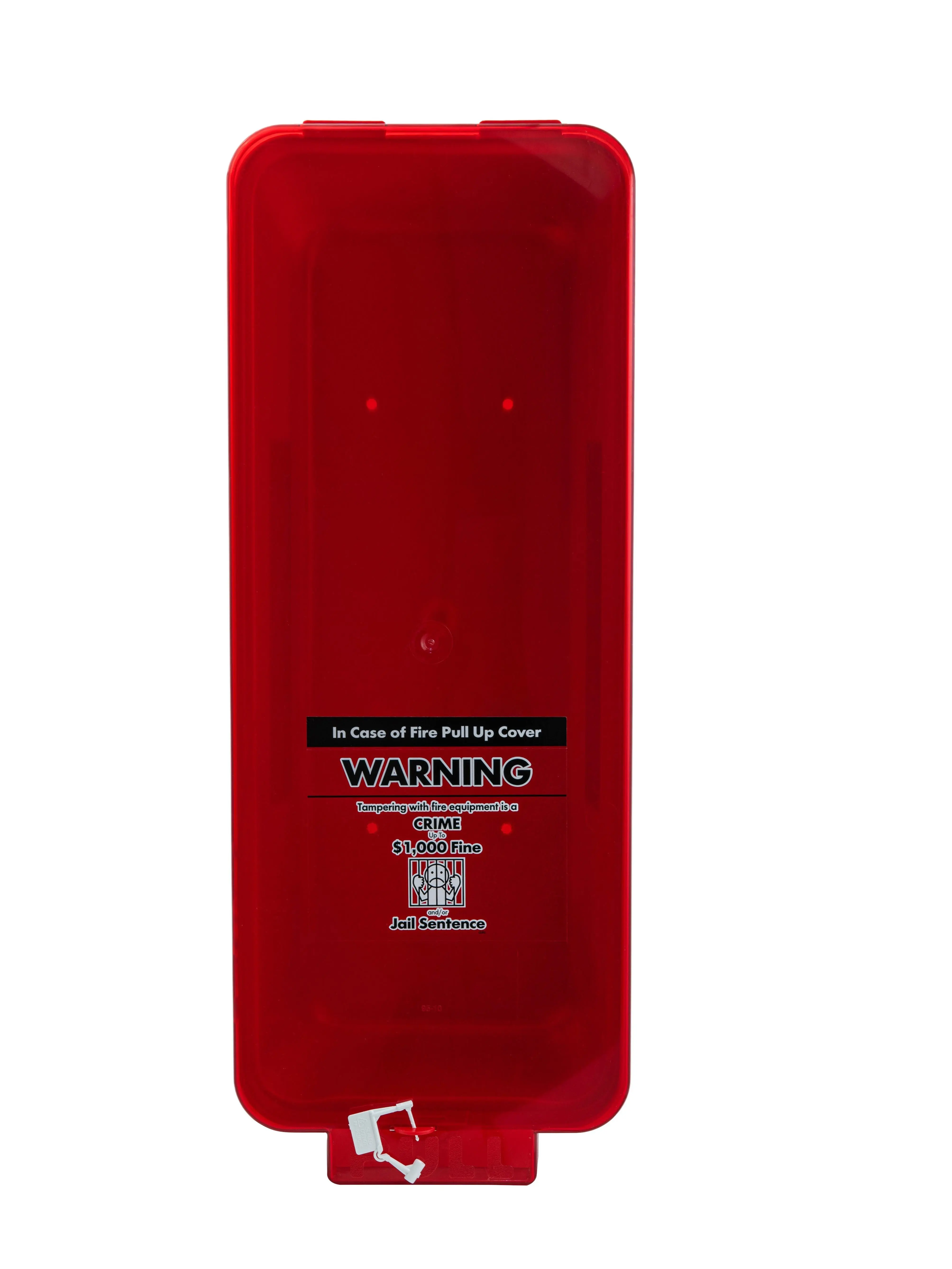 Red Surface-Mounted Fire Extinguisher Cabinet with Red Pull-Cover for 2 1/2 lb. or 5 lb. Fire Extinguishers Lock Box Fire Box Outdoor Wall Mounted Cabinet