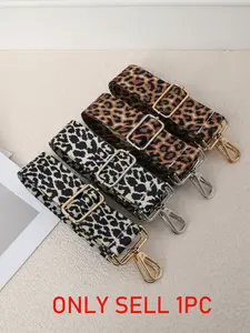 Leopard Print Shoulder Casual Adjustable Strap, 3.8cm Width, Metal Buckle Replacement Belt for Handbags & Wallets, Fashion Accessory, Purse Shoulder Straps