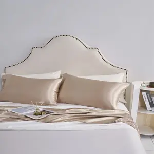 Solid Color Pillowcase without Filler, 1 Pair Satin Pillowcase, Soft Comfortable Pillowcase for Home Bedroom Hotel, Bedding Sets, Cozy Bedroom Ideas, Silky Satin Bedding