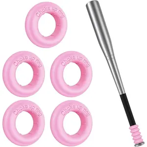 [5 Packs] Baseball Bat Grip Choke Up Rings Bat Ring Bat Choke Up Knob Baseball Softball Teeball Tball Bat Choke Up Ring Bat Knob Baseball Bat Accessories