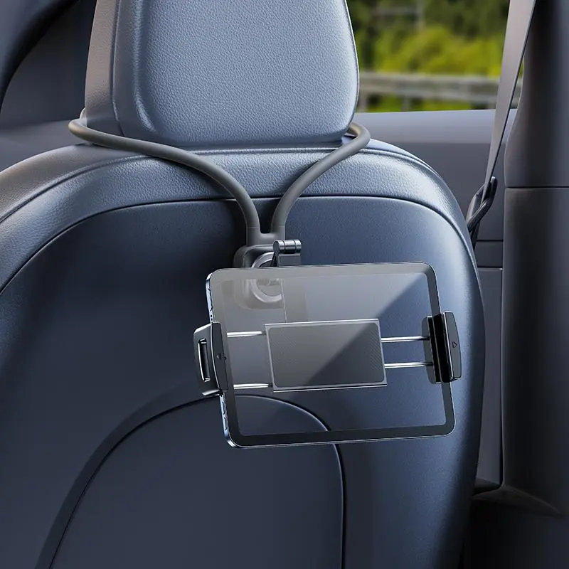 Joytutus 360° Rotatable Flexible Car Back Seat Phone & Tablet Holder Stand - Phone Holder for Car, Universal Sports Seat Accessory, Easy-Install Stable Viewing Mount with Adjustable Grip, Father's Day Gift