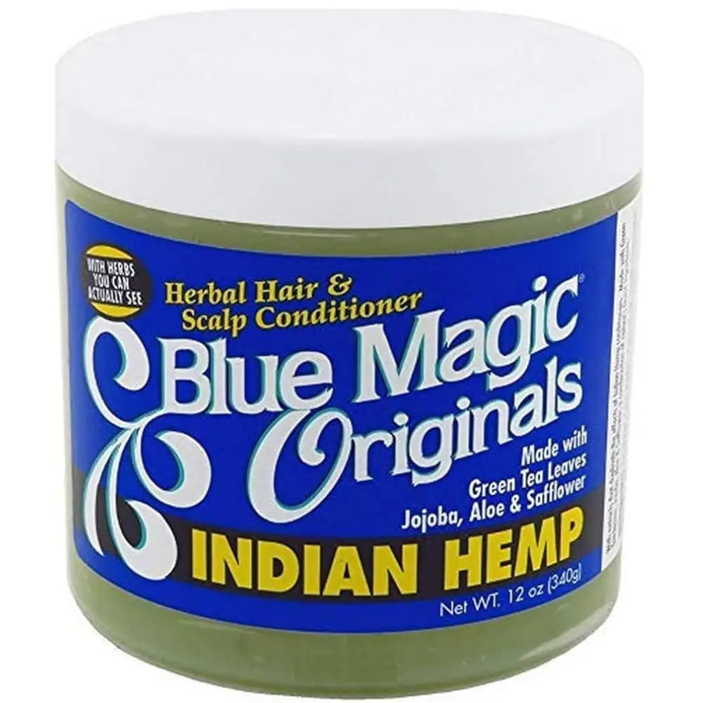 Indian Hemp Herbal Hair and Scalp Conditioner with Green Tea and Jojoba, Daily Hydrating Haircare for Dry Hair and Scalp, Naturally Derived, 12 oz
