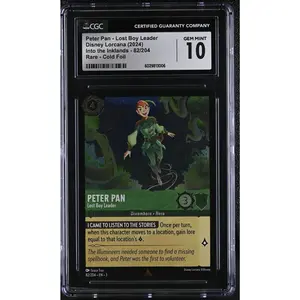 2024 Disney Lorcana Into the Inklands Peter Pan #82/204 CGC 10