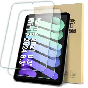 Tempered Glass Tablet Screen Protector, 2 Counts HD Tablet Screen Protector, Tablet Accessories Compatible with iPad Mini 7/6, Protection, Installation