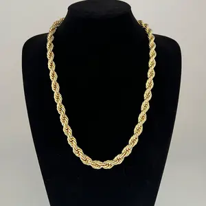 Unisex Metal Alloy Lobster Clasp Rope Necklace - 24in Chain, 8mm Wide, Meticulous Craftsmanship, Chain & Link Design, Casual Daily & Party Wear, Trendy Hip-Hop Street Style (Convertible to Choker)