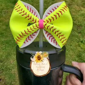 Softball Straw Bow
