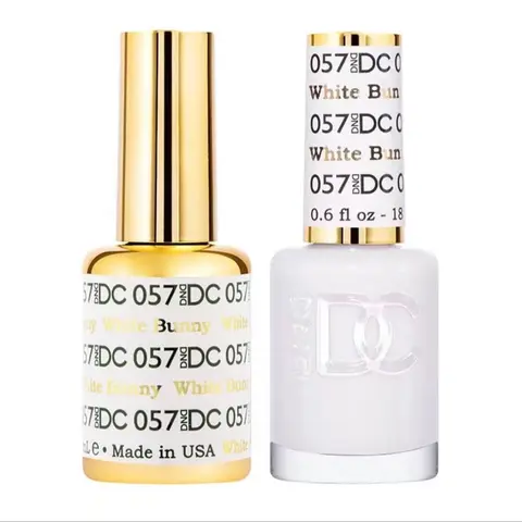 DND DC White Bunny 57 Gel and Lacquer Duo nail care nail art