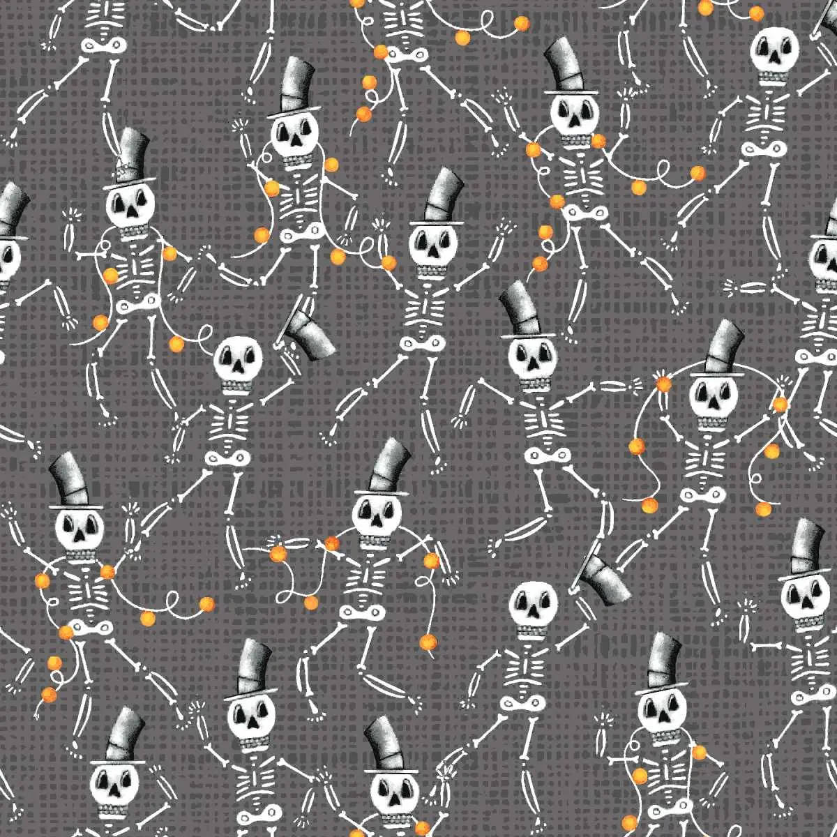 Fabric Studio E Storm Skeletons Allover I Made a Boo-Boo by the Quarter Yard 8992-97