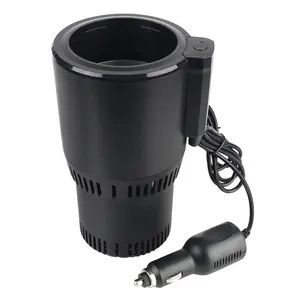 Car with Power Cable, Mini Car Cooling Heating Cup Holder for 12V-24V Vehicle Voltage, Holds Coffee, Tea, Water, Milk and Beer, Car Cup Holders