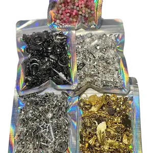 Mixed Metal Charms Spacers and DIY Findings Mix Kit - Assorted Designs for Jewelry Making for Beads, Beading, Crafting mix Trendy Shapes Beginners Friendly Necklaces