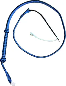 Bull Whip - Paracod Blue & Black 16 Ply - 4ft to 14ft Handmade