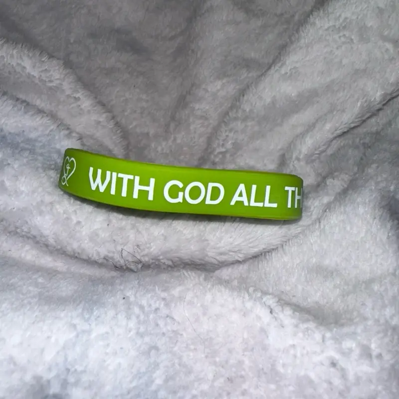 Religious Silicone Bracelet Christian Scripture Rubber Bible Verse for Adults
