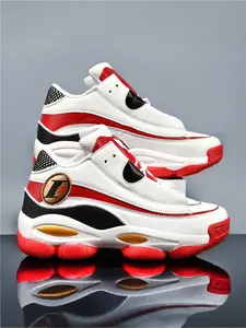 Men's Basketball Shoes, Lightweight Shock Absorption Design, Fashionable Versatile, Streetwear Daily Commute, Youth Outdoor Training