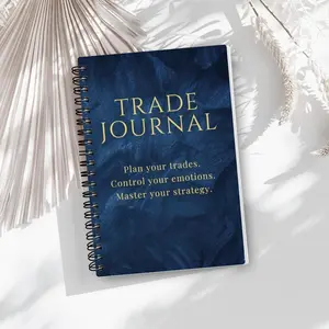 Professional Trading Journal for Traders, Comprehensive Log and Plan Book, Planner Notebook, Financial Planner, Suitable for Cryptocurrency, Stocks, Forex, Options