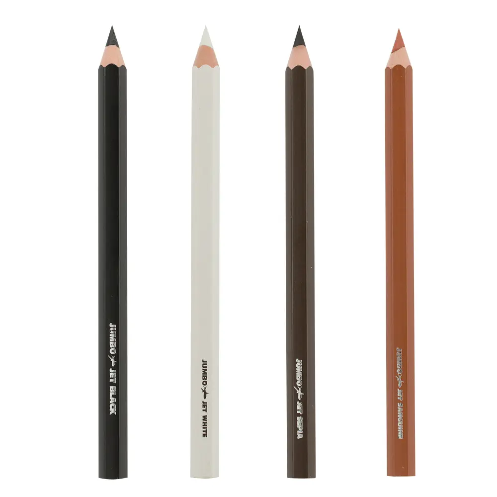 Jerry's Artarama Jumbo Jet Charcoal Pencil with 5.5mm Lead for Sketching, Outlines & Technical Drawing - Perfect for Kindergarten & Art Lovers in Sepia