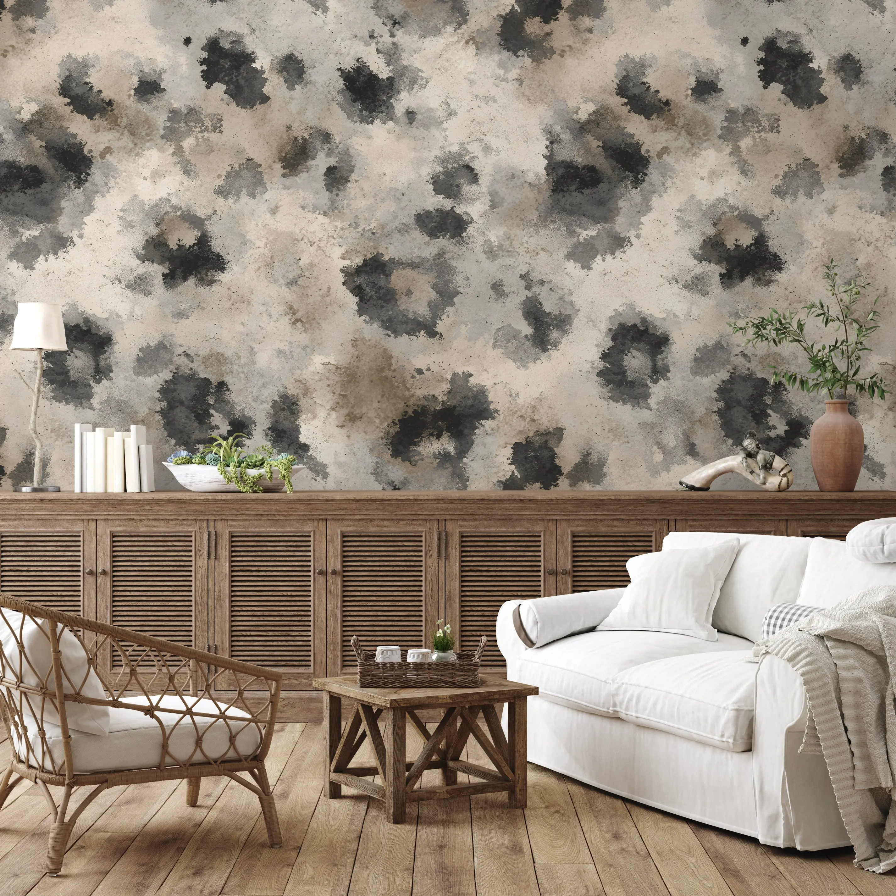 Snow Leopard — Luxe Textures Luxury Wallpaper