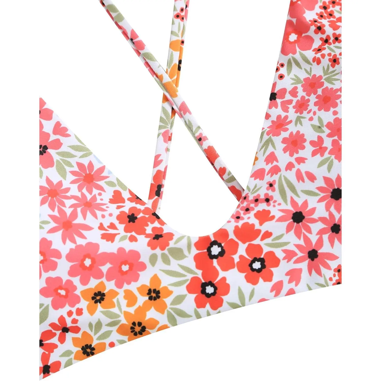 Women's Tie Back Padded High Cut Bralette Bikini Set Two Piece Swimsuit Women's Tie Back Padded High Cut Bralette Bikini Set Two Piece Swimsuit