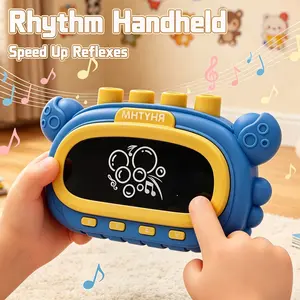 Stress Calming Leisure Handheld Game Toy Exquisite Cartoon Crab Shape Rhythm Challenge Jumping Plaything Portable Daily Entertainment Gadget Adapt To Various Leisure Scenarios Fine Gifting Item For Teenage Crowds