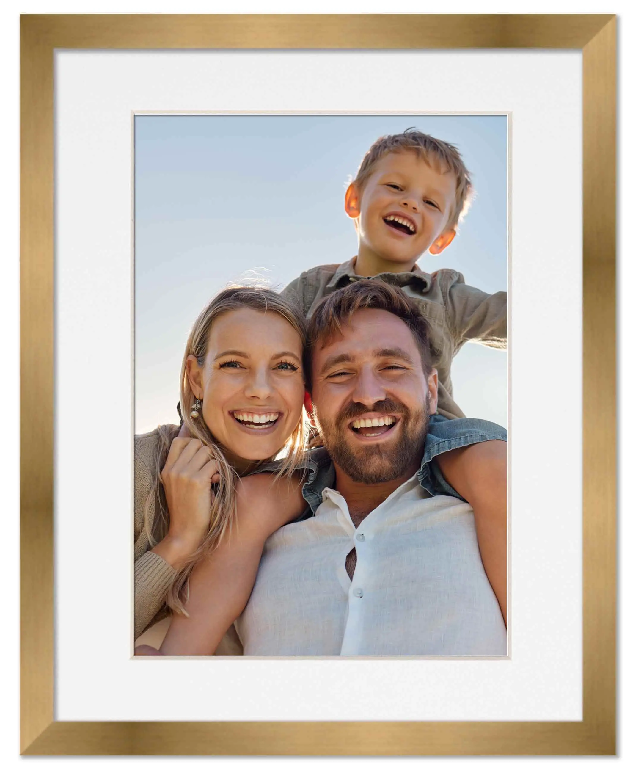 30x40 Frame with Mat - Bronze 32x42 Frame Wood Made to Display Print or Poster Measuring 30 x 40 Inches with White Photo Mat
