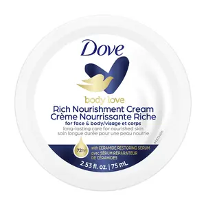 Dove Rich Nourishment Cream, 2.53 oz Body Lotion