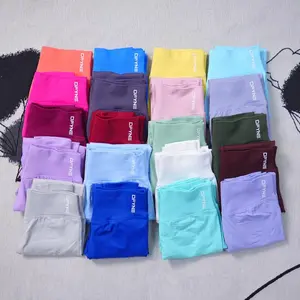 DFYNE Impact Leggings  Logo Women Seamless Yoga Pant High Quality Leggings Low Ribbed Fitness Pants High Stretch Fitness Tights