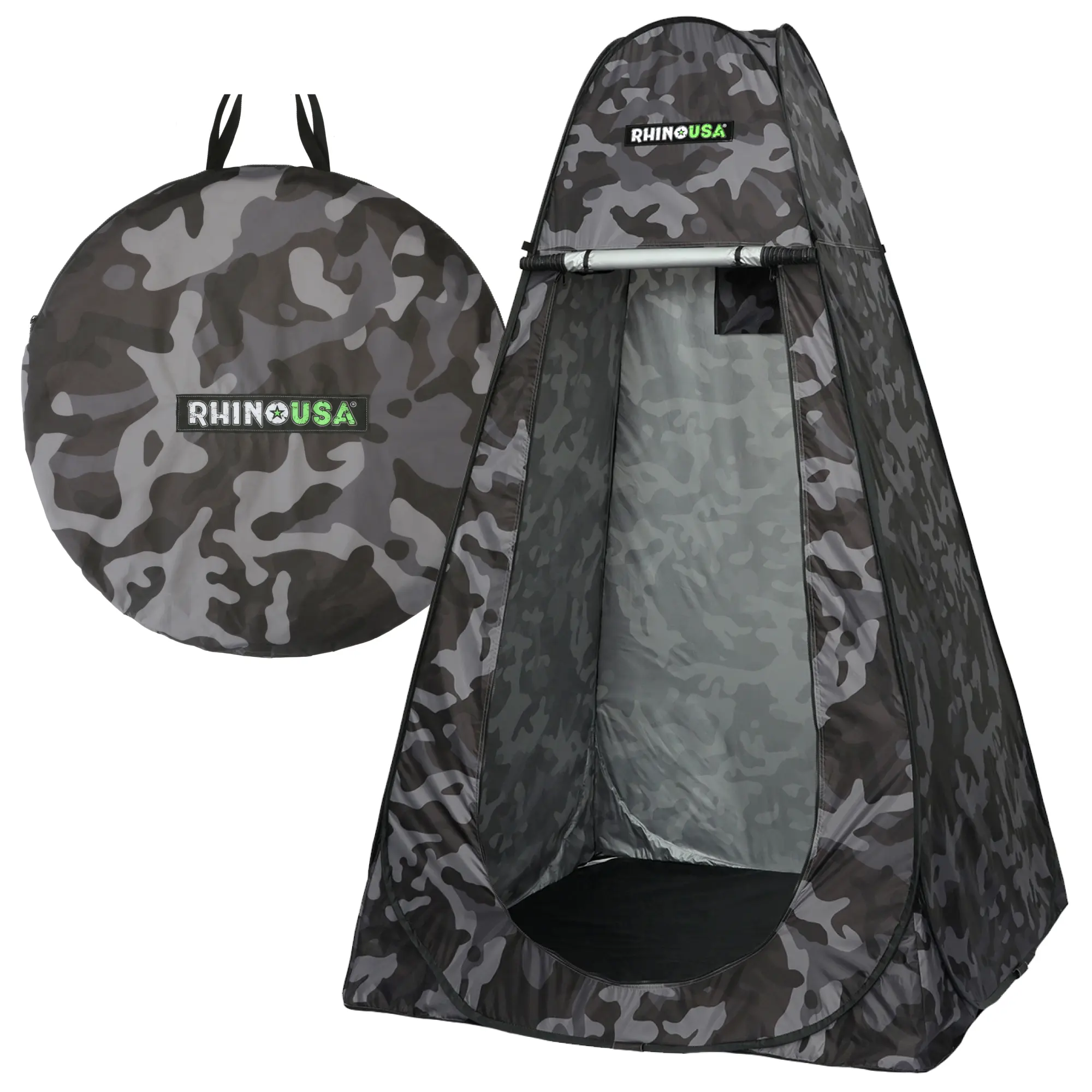 Rhino USA Portable Popup Privacy Changing Tent Ultimate Outdoor Camping Shower, Camp Toilet, Rain Shelter for Beach and Camping Lightweight and Sturdy
