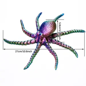 3D printed octopus model toys, flexible joint animal doll statues, home and office desk decorations, holiday surprise gifts Figurine Decorative Ornaments mannequin head Zhangyu-Rgb