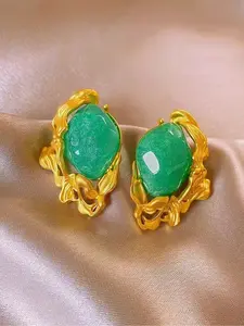 Elegant Vintage Palace Style Irregular Earrings Set for Women, Fashionable Unusual Design, Perfect for Any Occasion