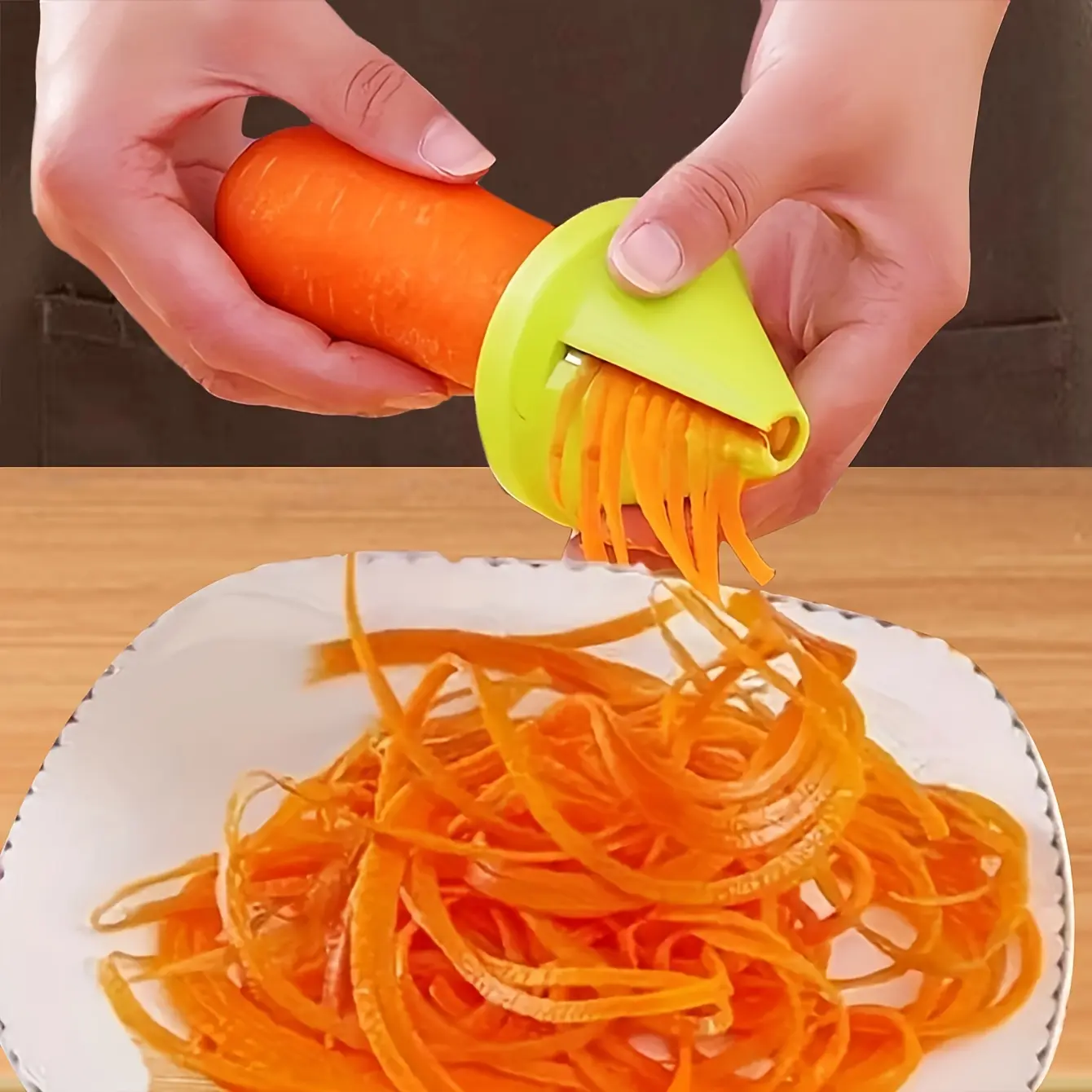 2025 HOT 1count Multi-Functional Vegetable Peeler & Grater - Creative Cone-Shaped Design for Thin Strips, Ideal for Carrots, Cucumbers & More, Safe Plastic Kitchen Tool, Vegetable Slicing | Ergonomic Kitchen Tool | Durable Plastic