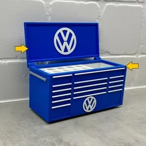 Volkswagen Workbench Toolbox Pen Holder - Mini Tool Chest Organizer for Desk,