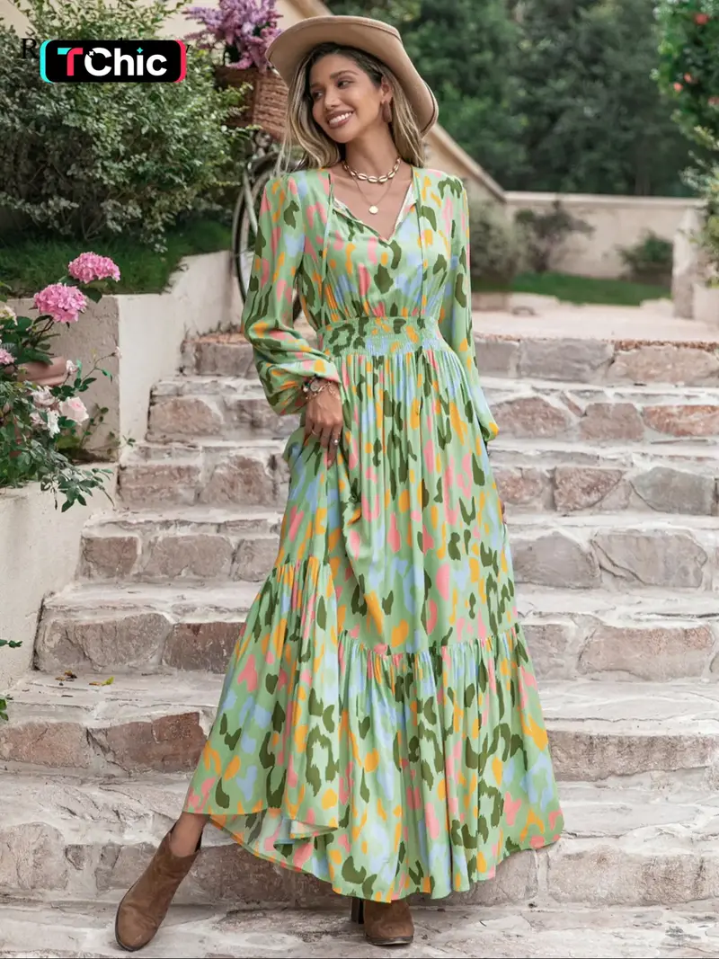 sachin and babi light blue dress Casual Bohemian Style Long Maxi Dress With Belt Bombay Tank Maxi Vacation  Ready Maxi Dresses – Boho main image 1