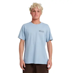 Quiksilver | Mechanics Script Classic T-Shirt | Graphic Print Soft Hand Feel | Everyday Wear & Casual Streetwear