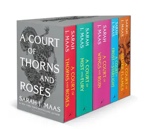 A Court of Thorns and Roses Full Series 5-Book Box Set: Thorns and Roses, Mist and Fury, Wings and Ruin, Frost and Starlight, Silver Flames -- Paperback