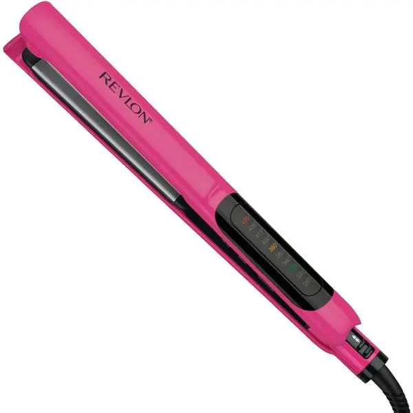 Revlon Smooth Brilliance Ceramic Hair Flat Iron | Smooth Glide and Ultra-Sleek Sylas, (1 in)