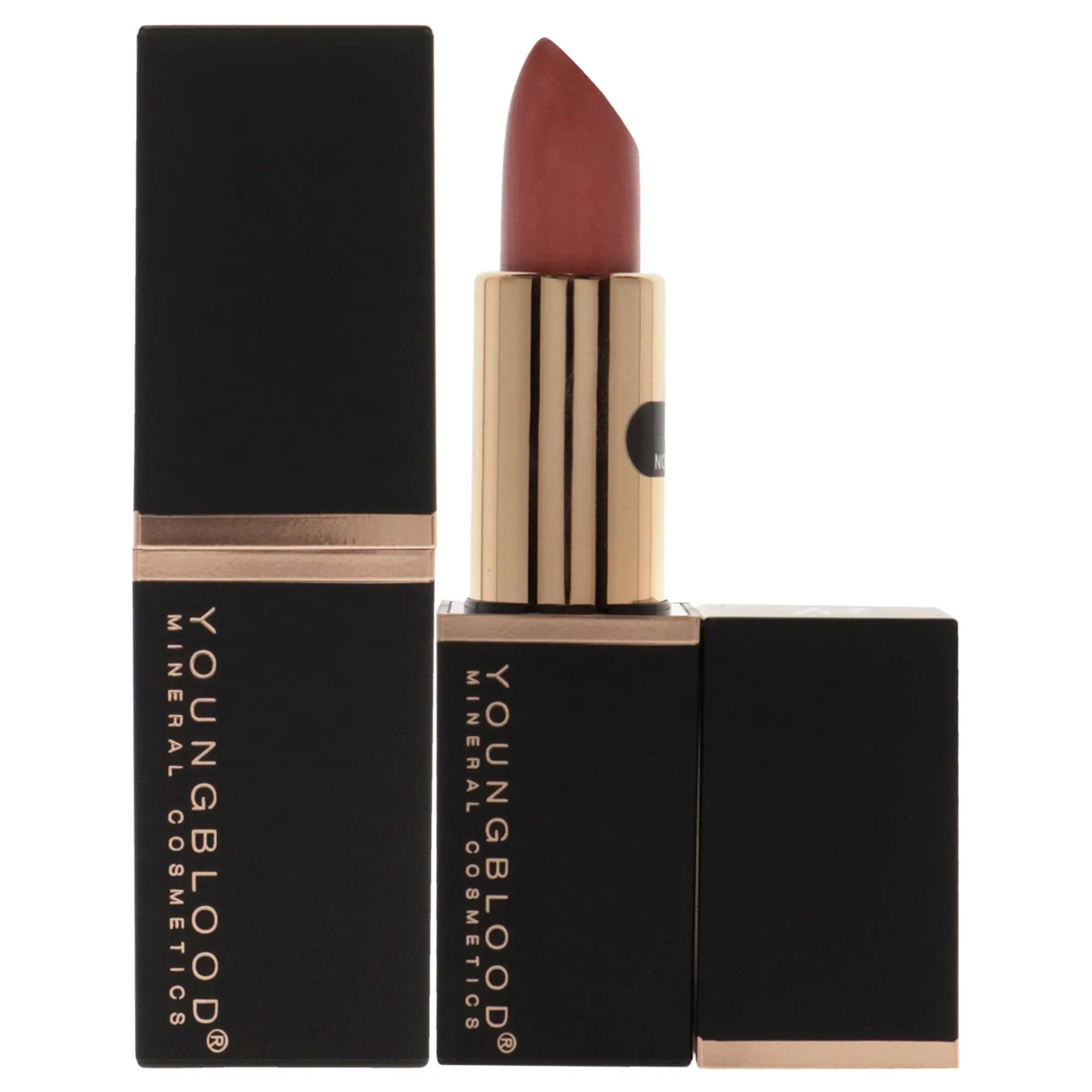 Youngblood Mineral Creme Lipstick - Coral Beach Shade, 0.14 oz Compact Tester, Women's Cosmetic Makeup Sample Try Product