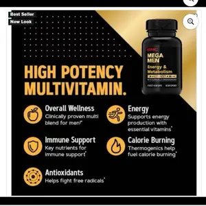 GNC Mega Men Multivitamin Caplets, 180 ct. GNC Mega Men Multivitamin Caplets, 180 ct.