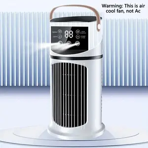 Portable USB Power Fan with Adjustable Humidity, 9-Speed Spray Design, Night Light, Wide-Angle Airflow, Smart Timer, Humidifier Fan, Multifunctional Fan, Mist Fan Cooler, USB Wind Fan, Fan Cooling, Ideal for Bedroom & Office