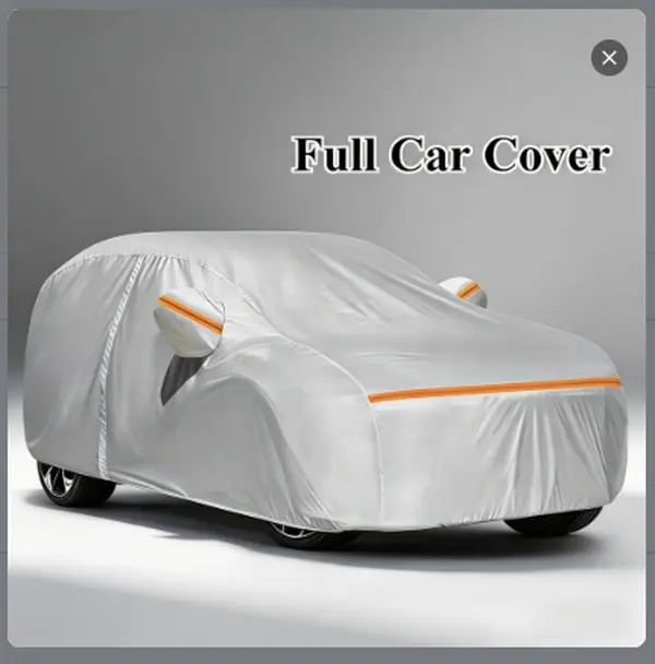 Waterproof All-Weather Car Cover,Zipper Door Design,UV Protection,Snowproof Dustproof Scratch-Resistant,Reflective Strip,Universal Fit for Sedans SUVs