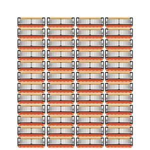 Men's Razor Blade Replacement, Replaceable Blades, 48pcs/box Razor Blade Replacement, Men's Sharp Shaver, Men's Care Products, Hair Removal