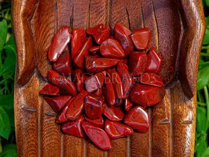 1 lb Red Jasper Tumbled Stones, Energy Crystals, Polished Stone, Natural Healing Stones, Crystal Home Decor, Spiritual Decor,Red Jasper Bulk