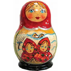 G.Debrekht  Russia Nested Dolls Fairy Tale 5 Nest Doll 3 in.